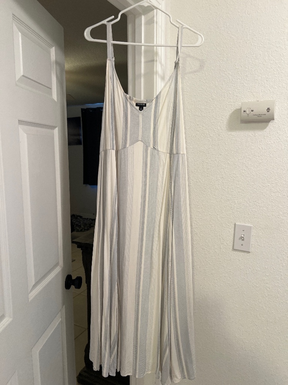 Blue white dress